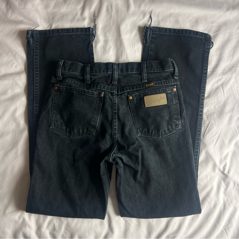Wrangler Cowboy Cut Distressed Jeans – Black – Size 30x32
